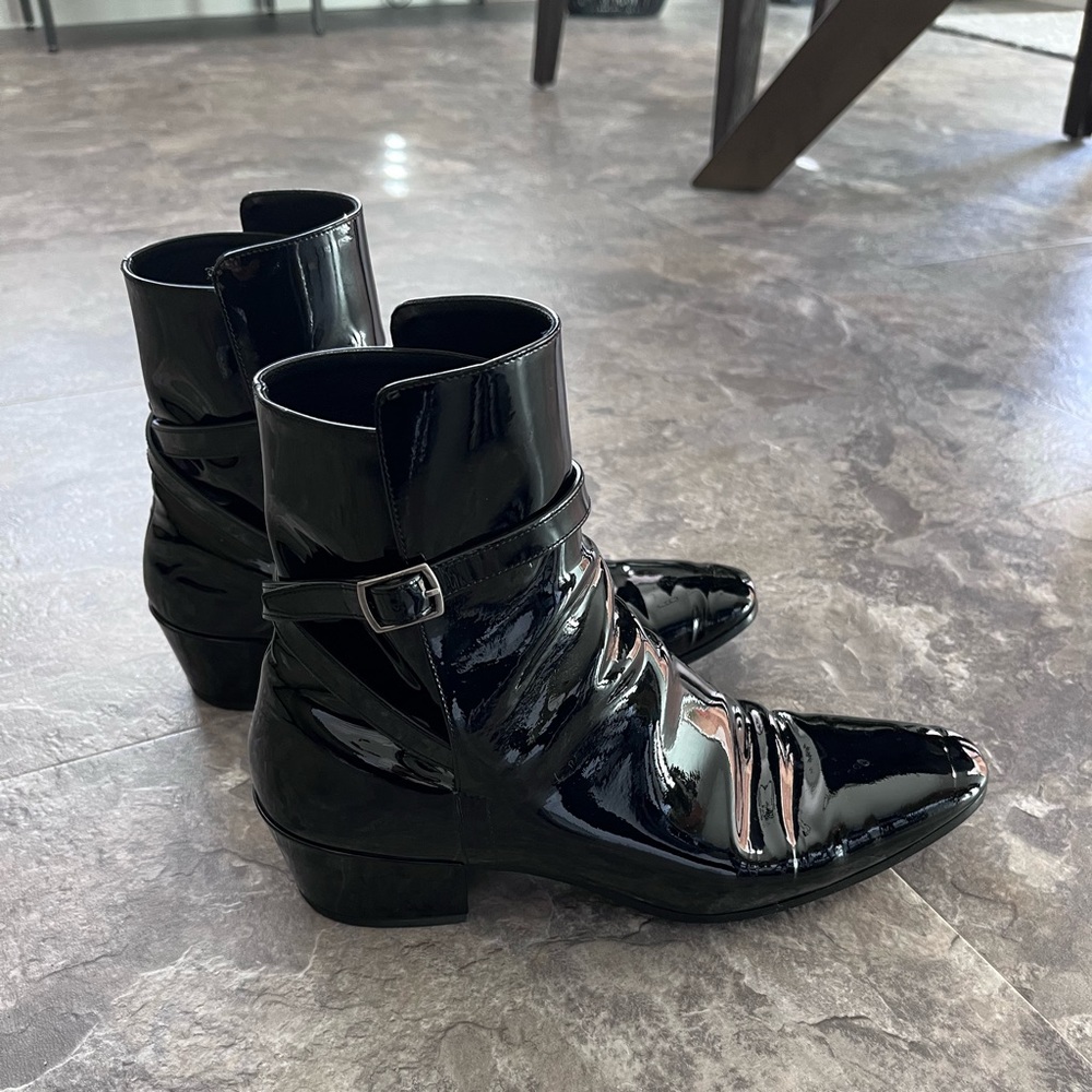 Saint Laurent Clementi Patent Leather boots size 39.5